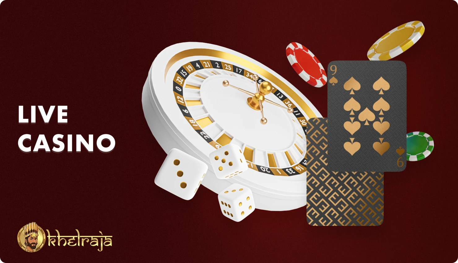 At Khelraja live casino, players have access to a variety of popular live croupier entertainment