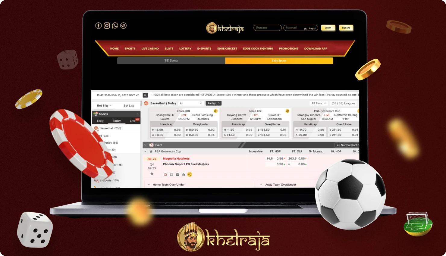 Detailed information about Khelraja for legal sports betting and casinos in India
